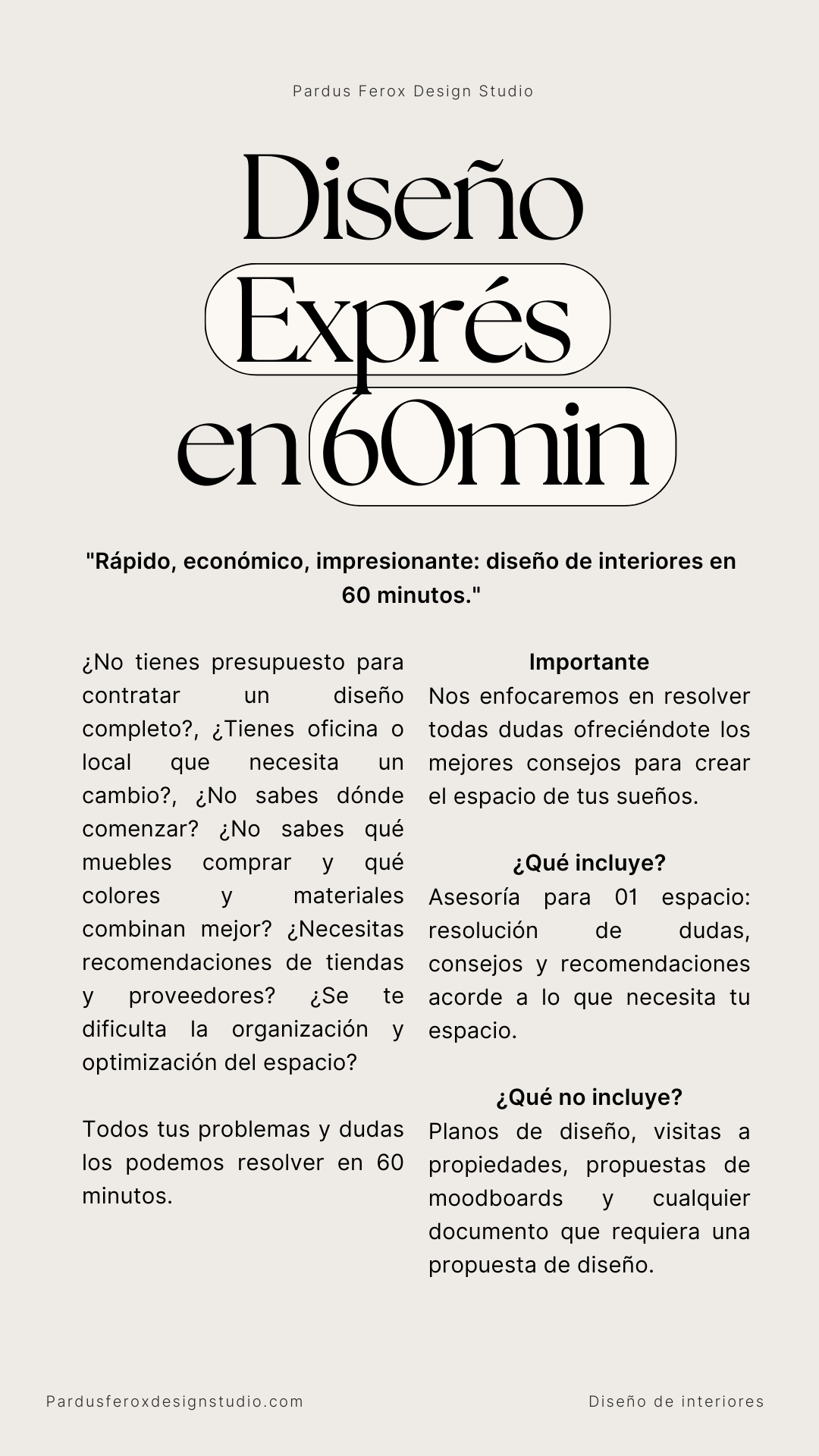 Diseño Exprés en 60 min.